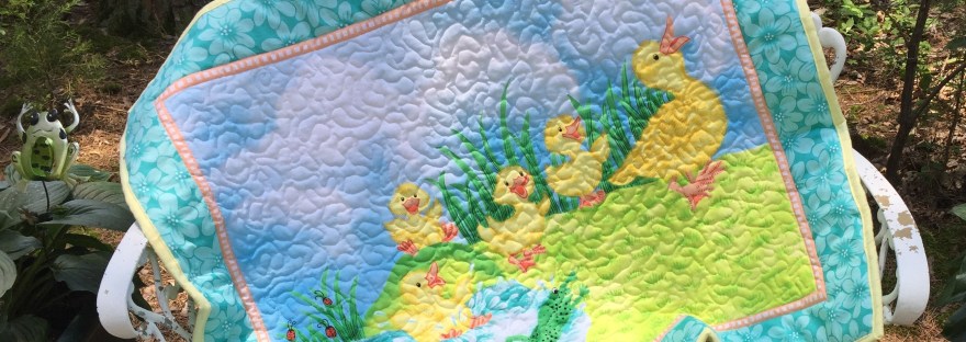 Ducky quilt FMQ